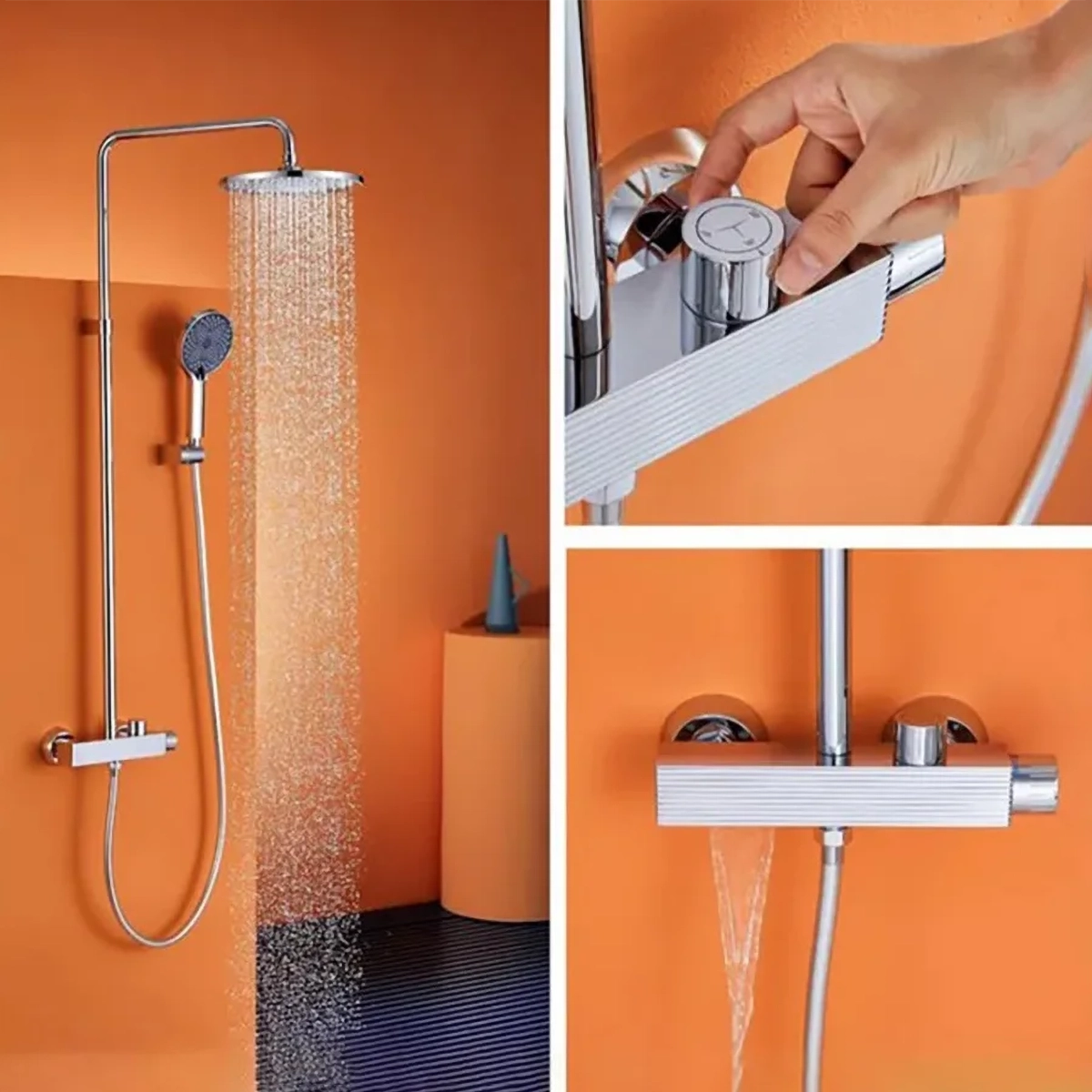 Colonne de douche mitigeur chrome Atéa